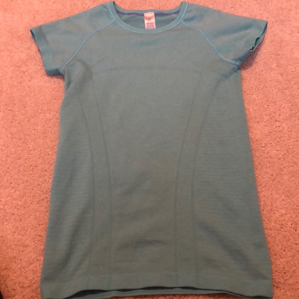 ivivva girls blue athletic t shirt